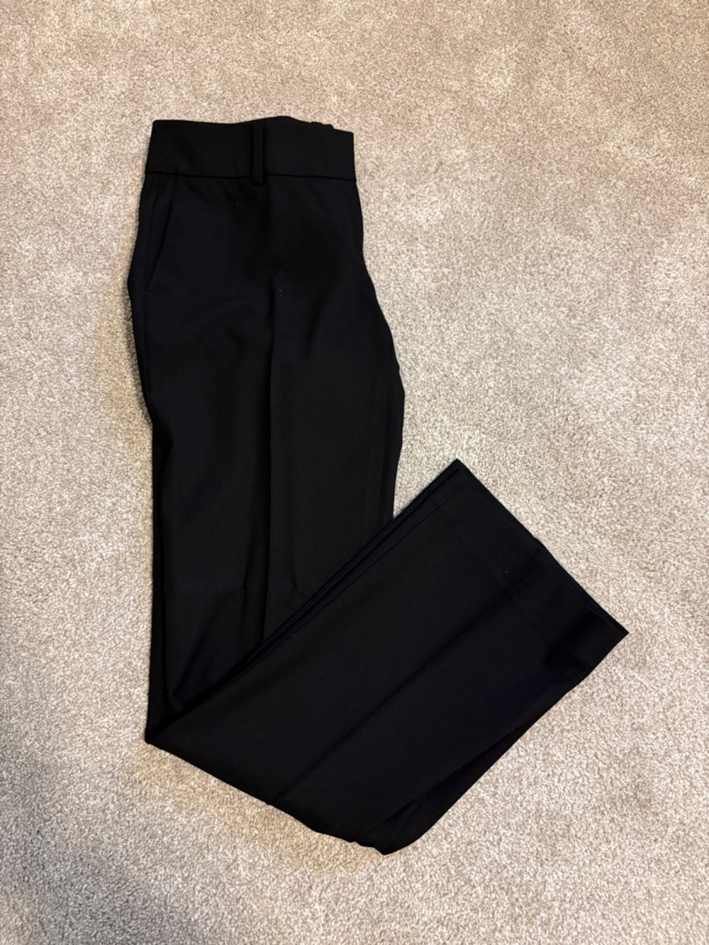 Ann Taylor Black Straight-Leg Dress Pants